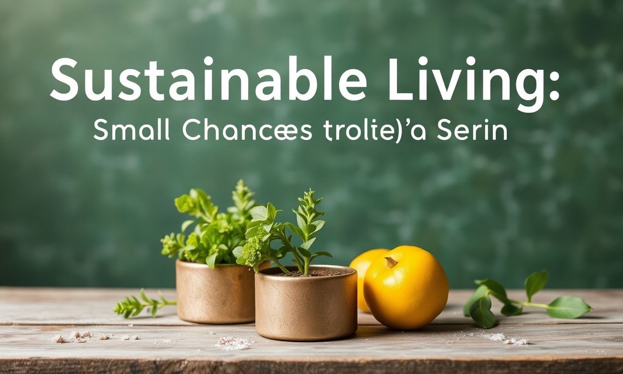 Sustainable Living: Small Changes for a Big Impact