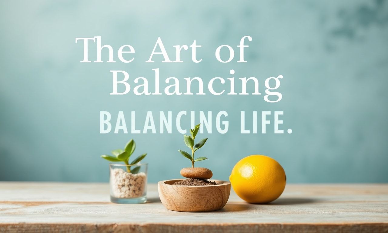The Art of Balancing Life: Tips for a Harmonious Lifestyle