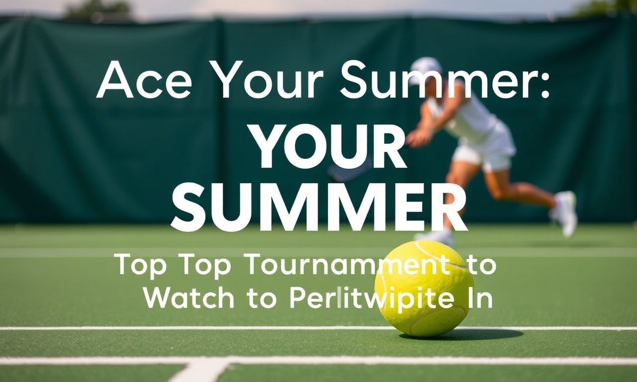 Ace Your Summer: Top Tournaments to Watch and Enjoy