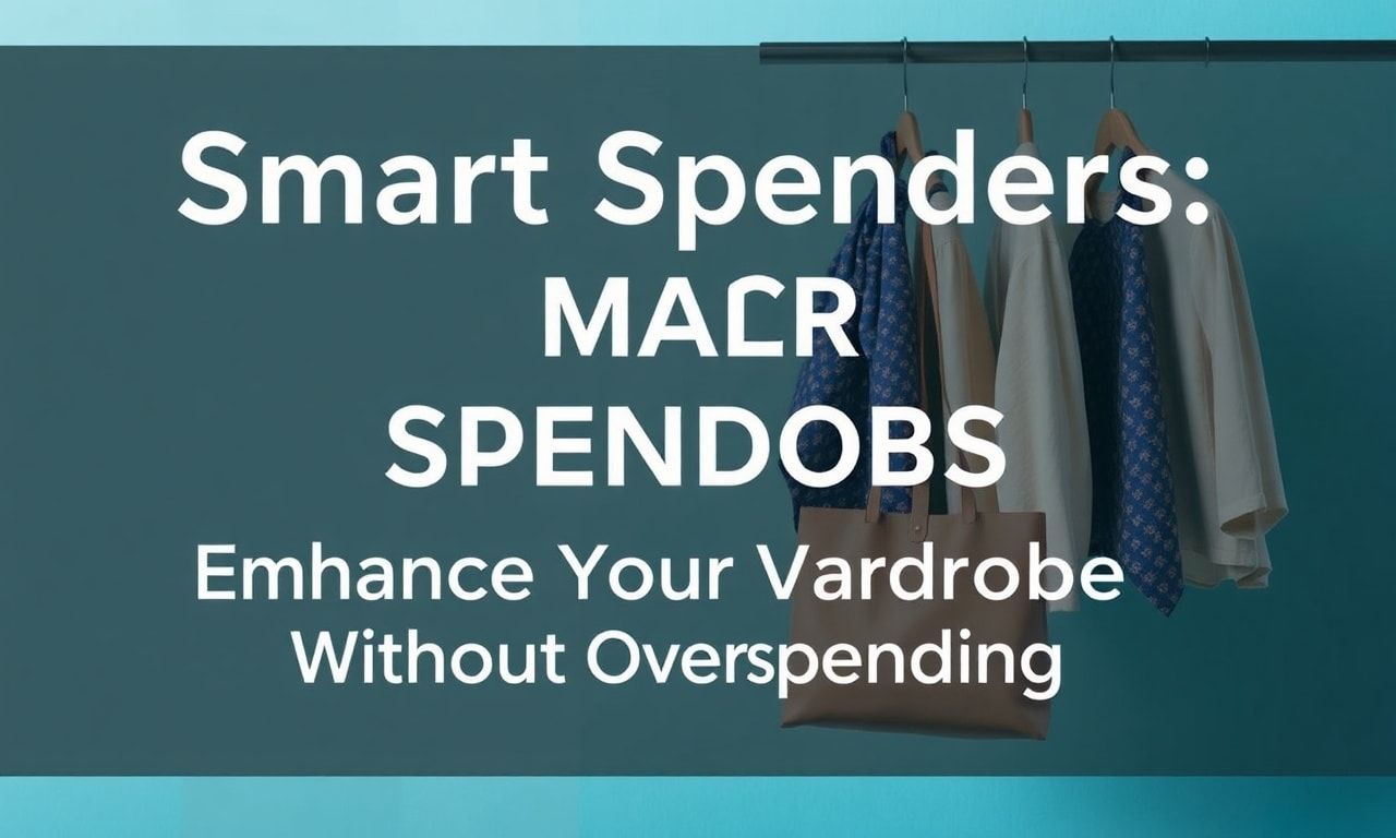 Smart Spenders: Elevate Your Wardrobe Without Breaking the Bank