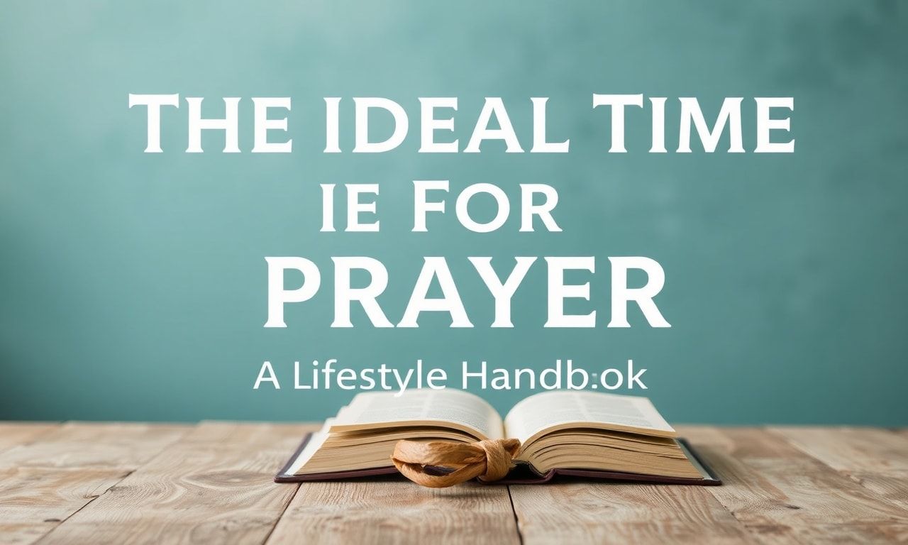 The Perfect Time for Prayer: A Lifestyle Guide