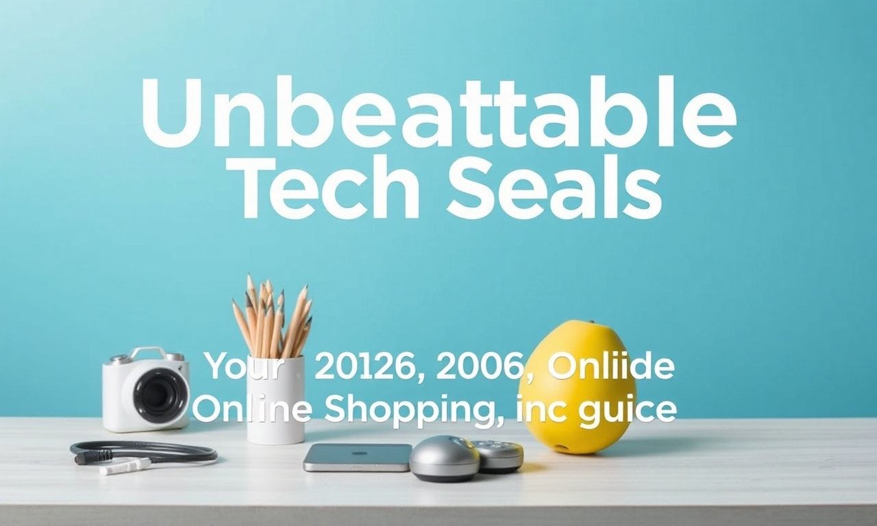 Unbeatable Tech Steals: Your 2026 Online Shopping Guide